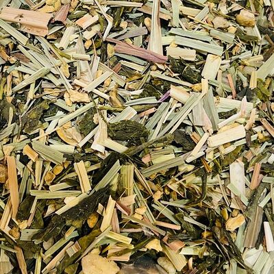 Зелёный с имбирём и мёдом, чай листовой зелёный ароматизированный в Зелёный Домик по цене 125 ₽