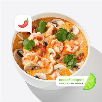 Том Ям с креветками в Много лосося по цене 690