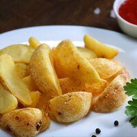 Картофель по-деревенски в Про мясо