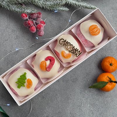 Премиум упаковка моти (4 шт.) новогодниев Тортелло мотиЛаб по цене 1490 ₽