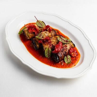 Баклажаны с мясом по-рачински в DiDi по цене 850 ₽