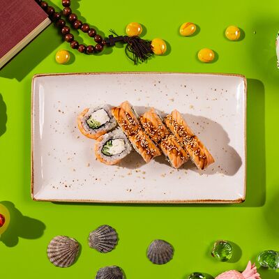 Горячая Филадельфия под соусом Унаги-чили в Сушки на макушке по цене 1160