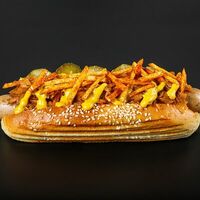 Кстати дог с капустофелем в Hot Dog Bulldog