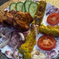 Филе грудки, картошка, люляв Сим-Сим