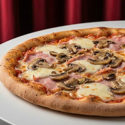 Пицца с ветчиной и грибами 30 см в НУАР по цене 750 ₽