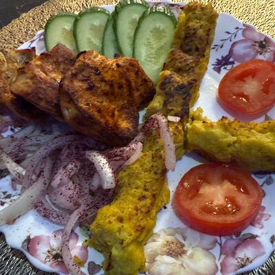 Филе грудки, картошка, люляв Сим-Сим по цене 650 ₽