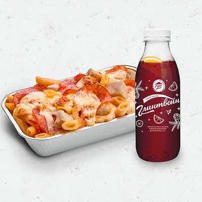 Мак&Чиз с курицей и Морс Глинтвейн в Pizza HeartPizza Hut по цене 369