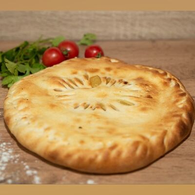 Картофельный пирог с сыром и картофелем мега-порция в Хинкальная Едим вкусно по цене 1440 ₽
