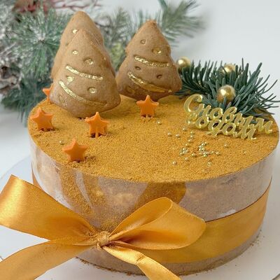 Торт Медовик с новым годом в Кондитерская Конфетка Питер по цене 3600 ₽