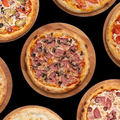 Комбо Пиццы Великолепная Семерка в Ауфф по цене 5500 ₽