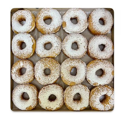 Набор из шестнадцати пончиков в сахарной пудре в Пончики donuts по цене 769 ₽