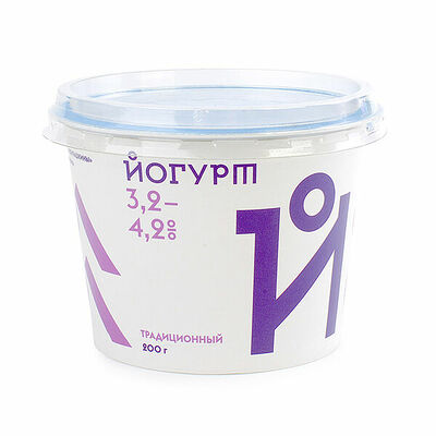Йогурт Традиционный 3.2-4.2%, Братья Чебурашкины, Московская область в Азбука Вкуса Экспресс Меню по цене 119 ₽