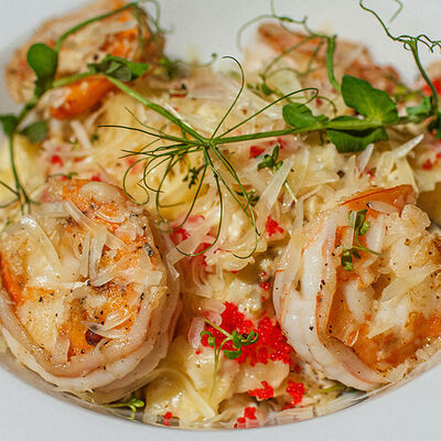 Паста с креветкой в Кафе Наше Место по цене 930 ₽