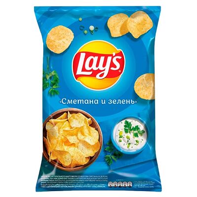 Чипсы Lays Сметана и зелень в Stopexpress по цене 149 ₽