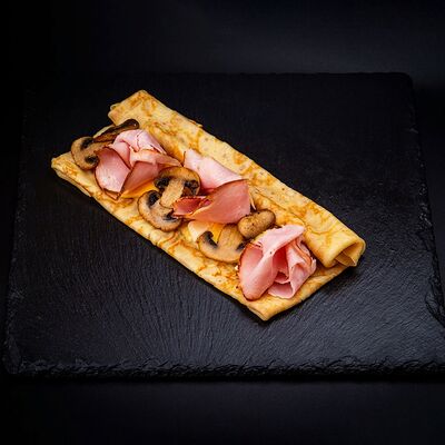 Блин с ветчиной и грибами в Кофе блин по цене 369 ₽