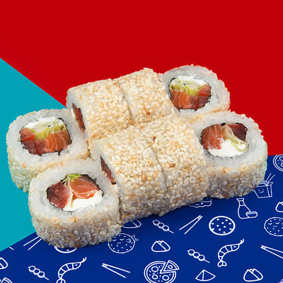 Ролл с копчёным лососем в Рыба ё по цене 559 ₽
