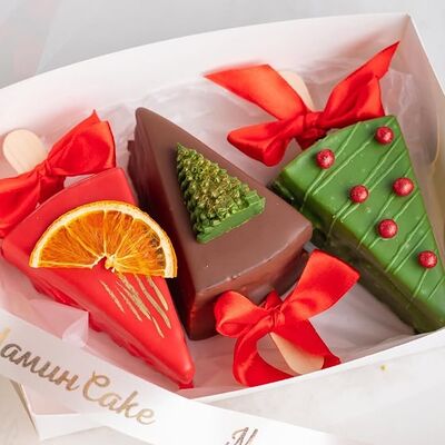 Набор Новогодний Чизкейки на палочке в Мамин Cake по цене 2000 ₽