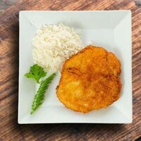 Куриное филе в кляре с гарниром в Анас