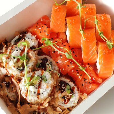 Сет Изысканный с филе форели в Рис и лосось по цене 3029 ₽