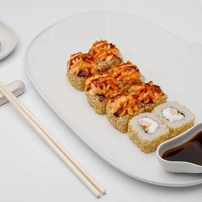 Запеченная креветка в Here sushi по цене 950 ₽