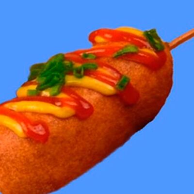 Корн дог с сыром и сосискойв Хочу Гриль и Чебуреки по цене 250 ₽