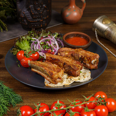 Шашлык из свиных ребрышек в Шардени по цене 650 ₽