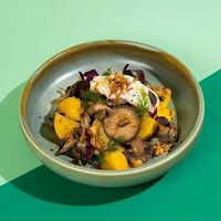 Картофель с грибами и сметаной из кешью в На Парах