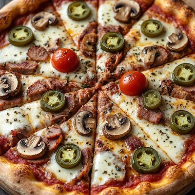 Пицца мясная с Халапеньо в 7 пятниц по цене 1220 ₽