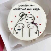 Бенто торт для мамы, бабушки, крестной на день рождения, юбилей, день матери с цветами в О! Тортик