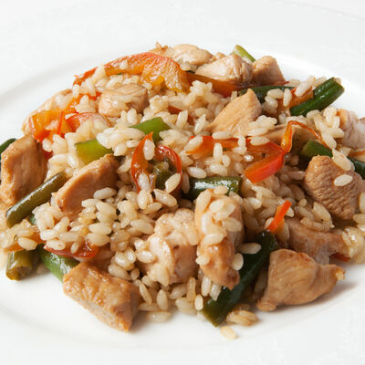 Тяхан с индейкой в Фитнес меню по цене 625 ₽