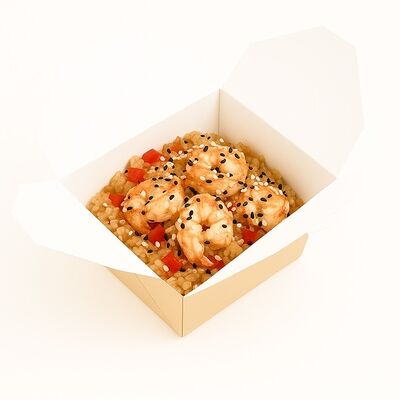 Креветки в сладком соусе Чили с рисом в Verona по цене 649 ₽