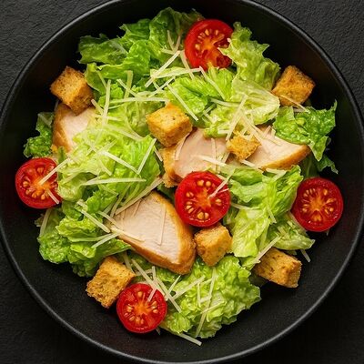 Цезарь с курицей салат в Rollik по цене 339 ₽