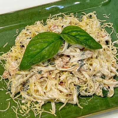 Лапша со сливочным лососем в Панда по цене 36 р.