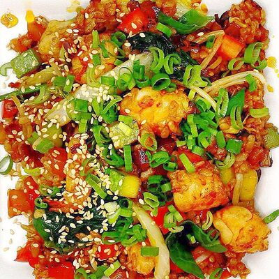 Тайский жареный рис с креветками в Bamboo по цене 750 ₽