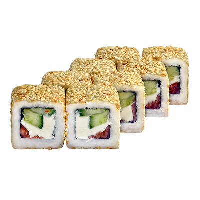 Ролл Филадельфия в кунжуте в PizzaПан по цене 199 ₽