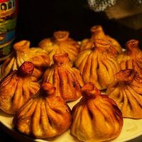 Хинкали с бараниной жареные в Tiniko