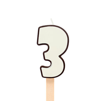 Цифра 3 изделие кондитерское из глазури в Кулинария Патрик & Мари по цене 221 ₽