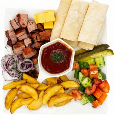 Бртуч открытый со свининой в Чиксы на Углях по цене 865 ₽