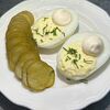 Яйцо с чесночком, майонезом и огурчиком соленымв Вкусно как у мамы по цене 179
