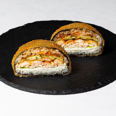 Токийский бургер с креветками и крабом в Kuji Sushi по цене 490 ₽