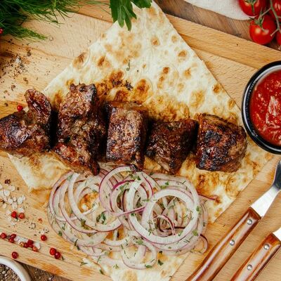 Печень говяжья в Shashlik-Mashlik по цене 490 ₽