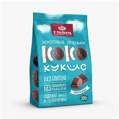 Кокосовые печеньки Коко кукис с шоколадом в У Палыча. С пылу, с жару! по цене 376 ₽