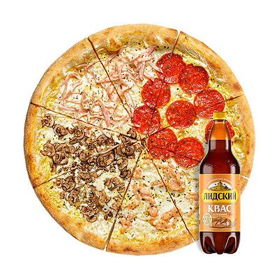 Сырный сезон и Лидский квас в ПиццаМания по цене 16 р.
