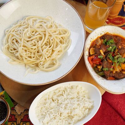 Айрим сай бараниной и с лапшой S в УЗБЕЧКА N1 по цене 2986 ₸