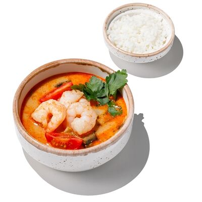 Суп том ям с креветкой в Pizza.ru по цене 375 ₽