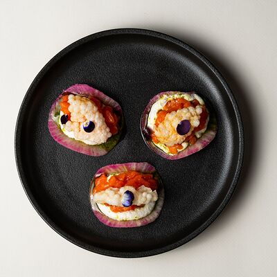 Тартар из лосося в Сидрерия по цене 670 ₽