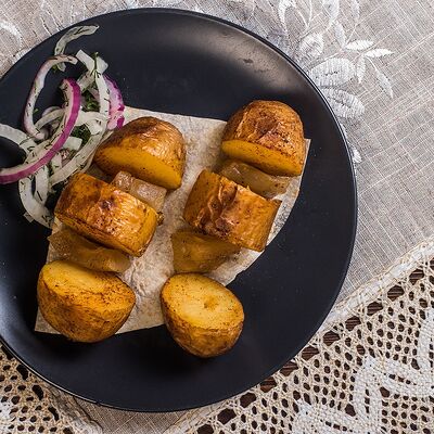 Картофель на мангале в Станица по цене 130 ₽