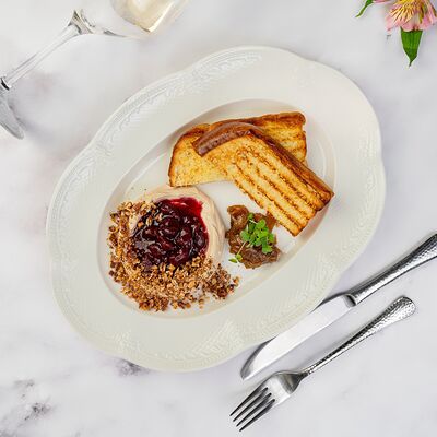 Паштет из печени цыпленка с вишней в Круассан-кафе по цене 450 ₽