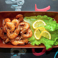 Жареные королевские креветки в Fish Fabrique Vieux