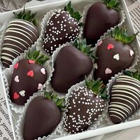 Клубника в шоколаде Темная ночь в SweetGift клубника в шоколаде
